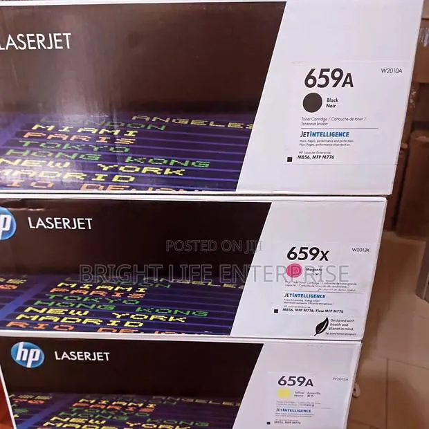Hp Toner W2011a, W2012a, W2013a (659a) Cyan Yellow Magenta · Photo 1