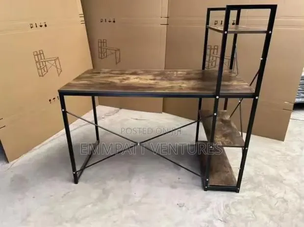 Coffee Colour Office Desk With Sections · Photo 1