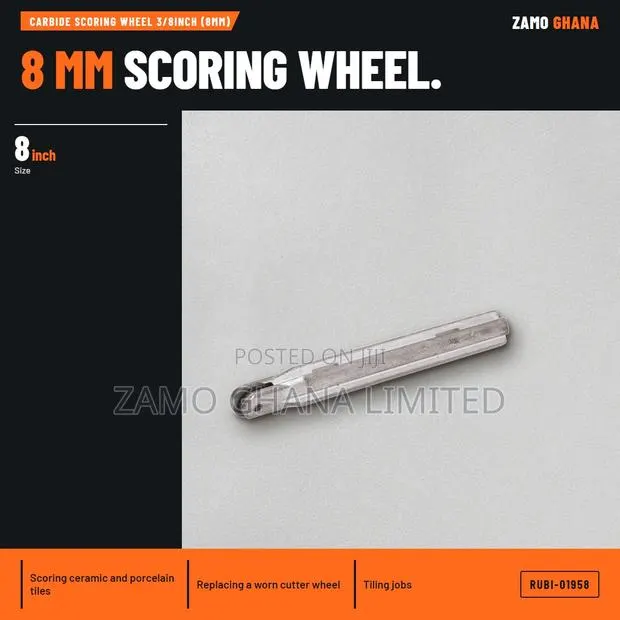 Carbide Scoring Wheel 3/8Inch (8Mm) - RUBI-01958 · Photo 1