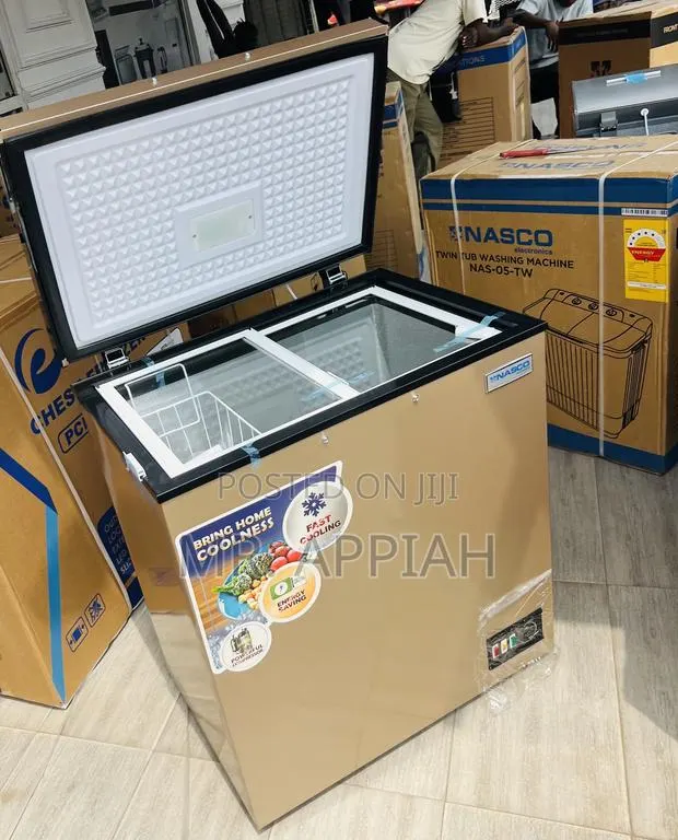 Order Durable Nasco 200fl Single Door Electric Chest Freezer(Gold)150L · Photo 1