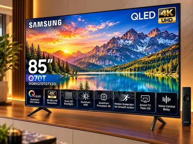 Samsung 85” QLED Smart TV · Photo 1
