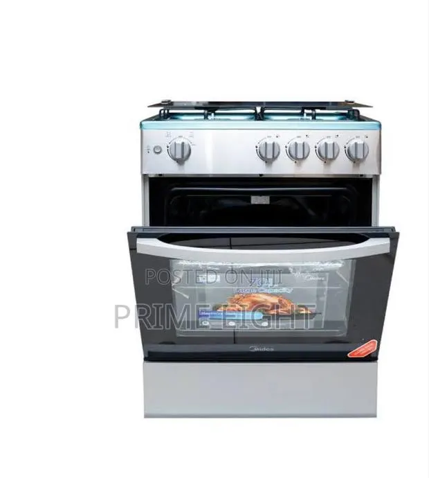 Midea 4 Burner 60 X 60cm Gas Cooker With Grill (24tmg4g081-S) · Photo 1