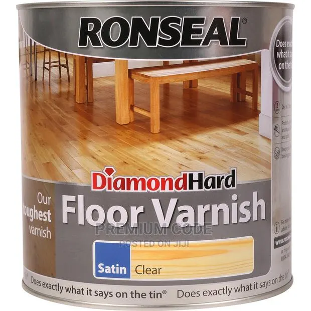 Floor Wood Varnish, Satin Clear 2 Liters · Photo 1