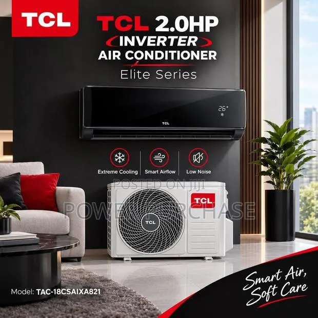 TCL 2.0HP Black Inverter Air Conditioner – Elite Series |L · Photo 1