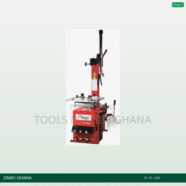 Tyre Changer 21-24 Inch 8-10bar Semi-automatic Swing Arm - Pl-1200 · Photo 1