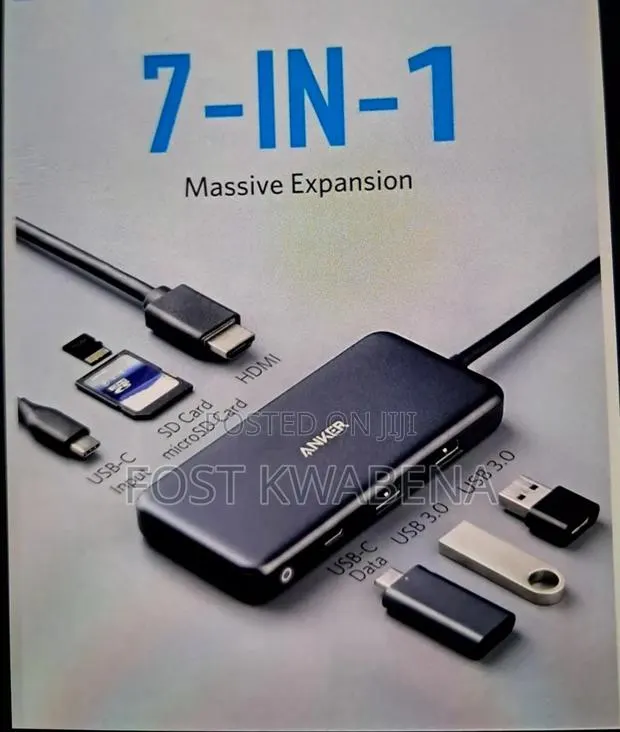 Anker Powerexpand 7-in-1 USB-C Hub Adapter 60hz Hdmi · Photo 1