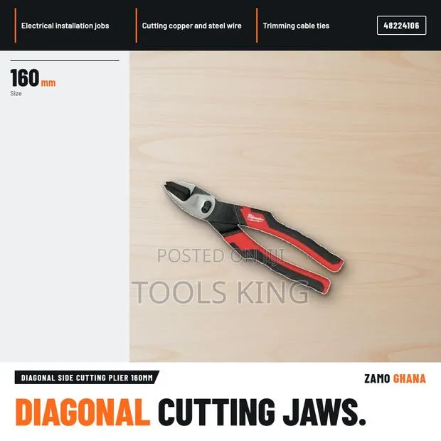 Diagonal Side Cutting Plier 160Mm - · Photo 1