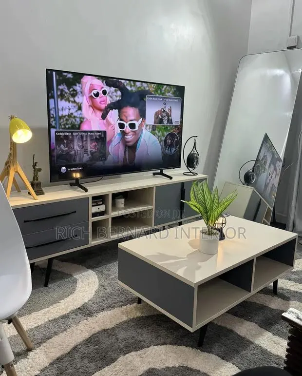 Modern 6 Feet Tv Stand + 4 Feet Center Table · Photo 1