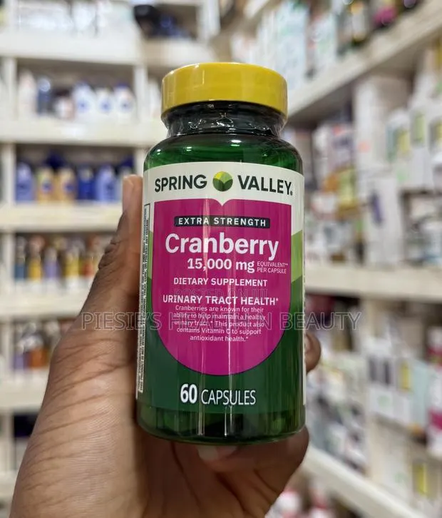 Spring Valley Extra Strength Cranberry Capsules, 15,000mg, 60 Count · Photo 1