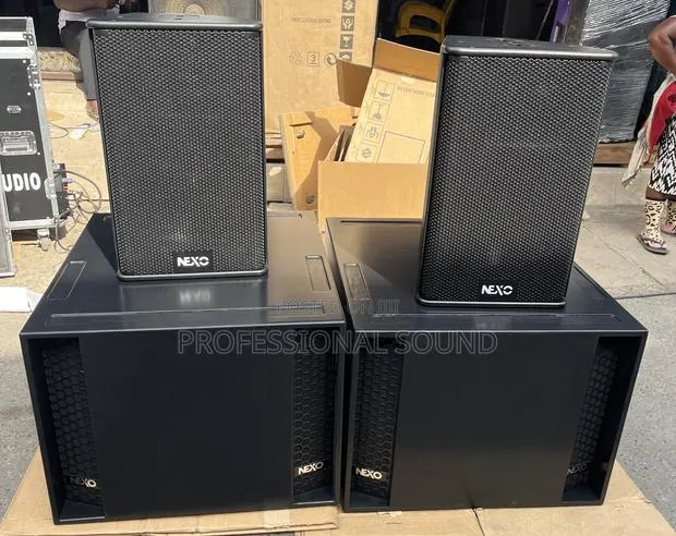 Two 12” Nexo Speakers and Two 18” Nexo Subwoofers. · Photo 1