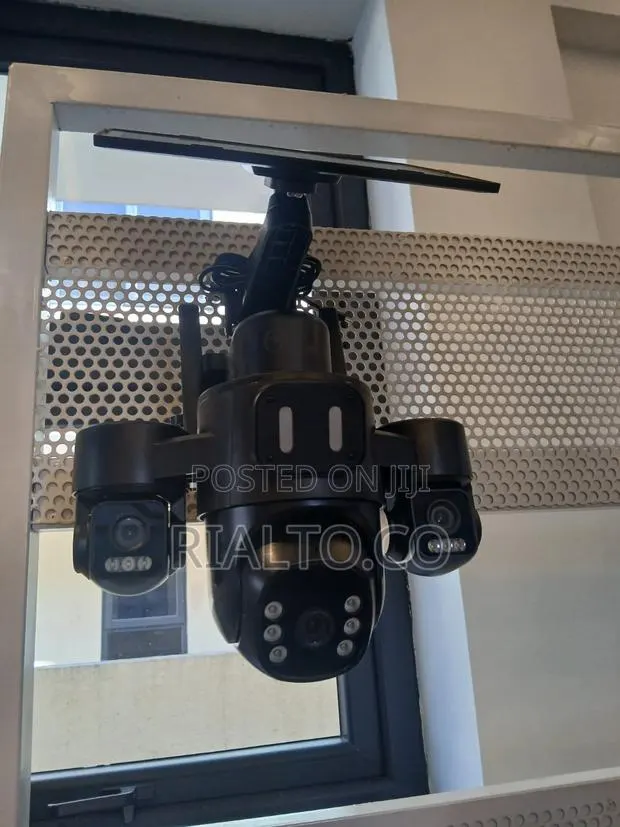 Yu-Solar Multi-Lens Solar-Powered CCTV Globe Certified + Installation · Photo 1