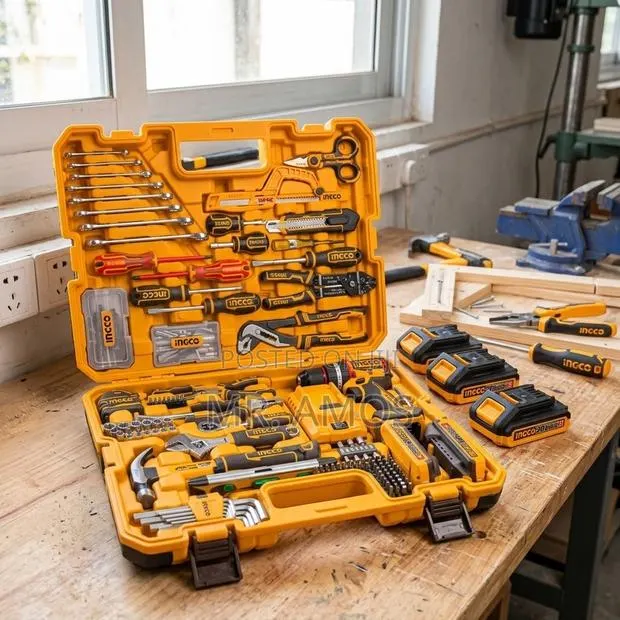 218 PCs Tool Set With 66nm Cordless Drill - HKTHP42182 · Photo 1
