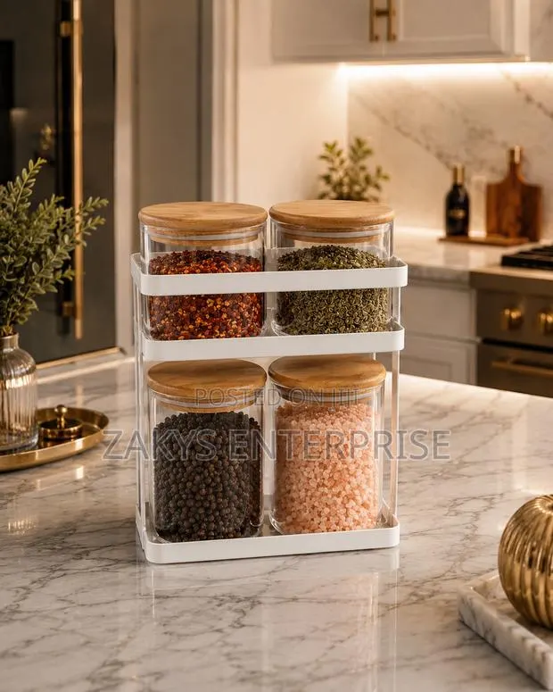 Glass Spices Rack Set · Photo 1