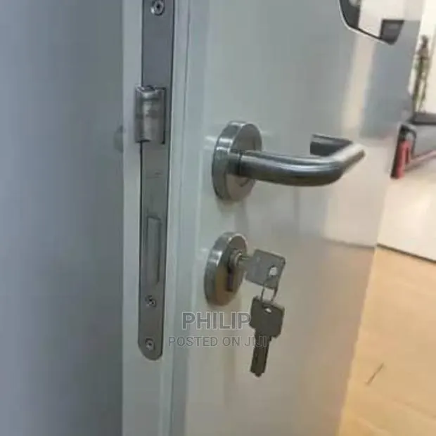 Door Lock Stainless Steel 310(Curved Handle) · Photo 1