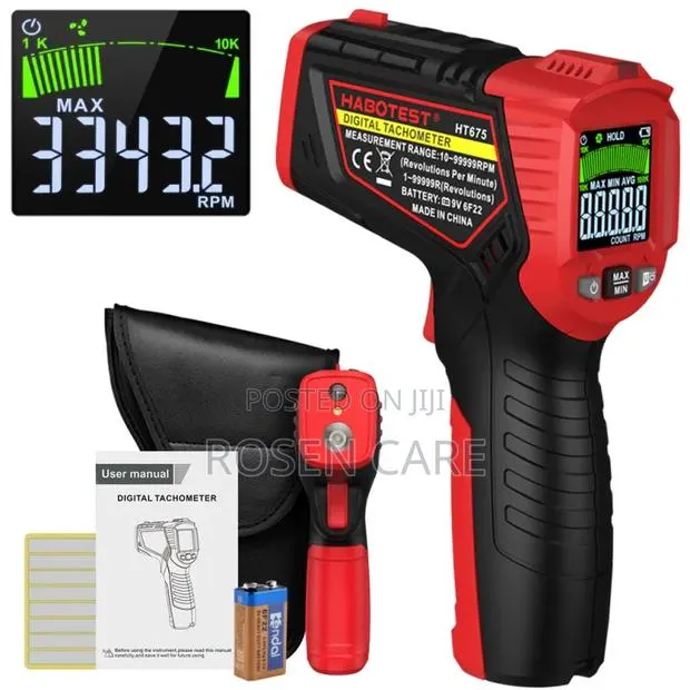 Habotest Ht675 Quality Digital Laser Tachometer Speedometer · Photo 1