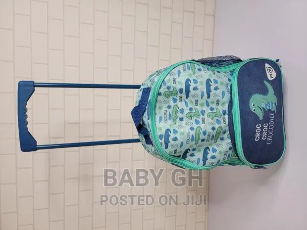 Crocodile Theme Trolley School Bag Available · Photo 1