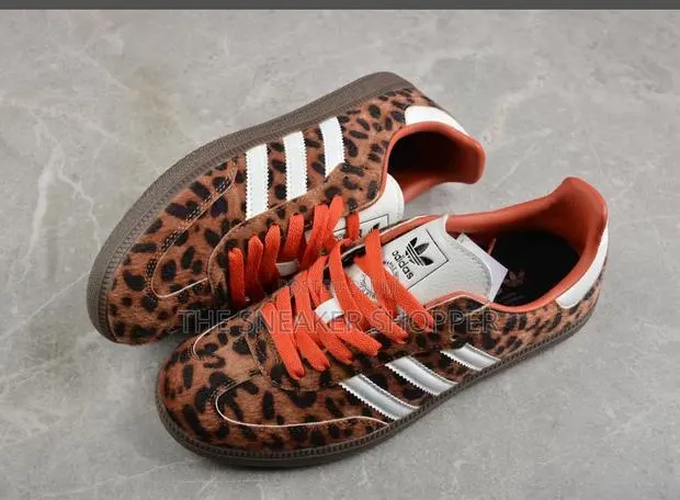 Adidas Samba OG Leopard Print Brown · Photo 1