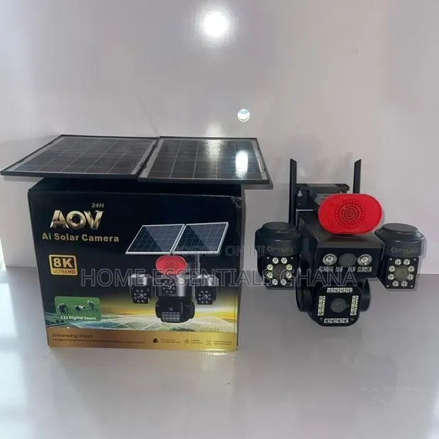Skyvision AOV Smart AI Four Lens Double Panel Solar PTZ Camera · Photo 1