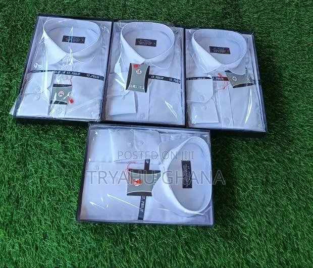 Shop Pure White Classy Professional Dinner Shirts at Tryahu · Photo 1