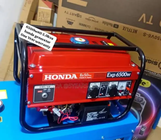 Powering Progress Together Honda Generator 5.0kva 6500watt · Photo 1