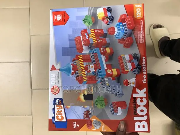 Kids Diy Building Blocks Toys(Fire Station) · Photo 1