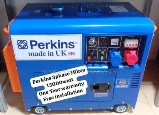 Kind Energy Solution Perkins Generator 10kva 13000wax 3phase · Photo 1