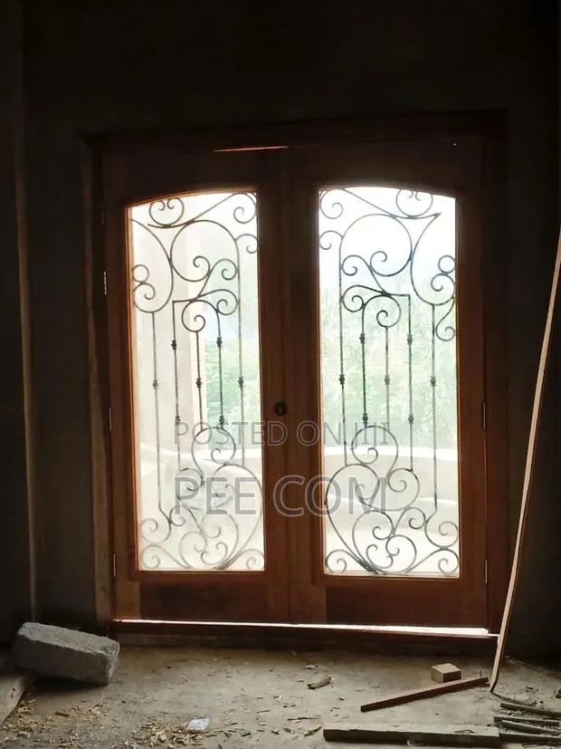 Special Wooden Door (With Metal Designing and Glass Framing ) · Photo 1
