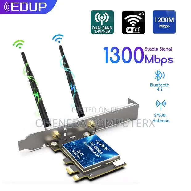 EDUP WIRELESS PCI-E AX210 WiFi 6e/Bt 5.4 Desktop Network Card · Photo 1