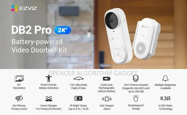 Ezviz Db2-B Pro 5mp Wireless Video Doorbell · Photo 1