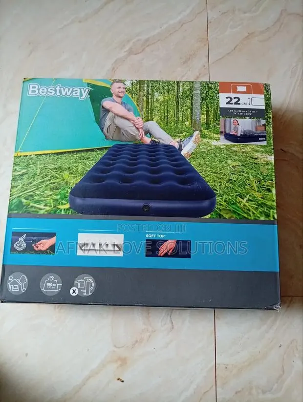 Bestway One and Half Air Mattress With Free Pump