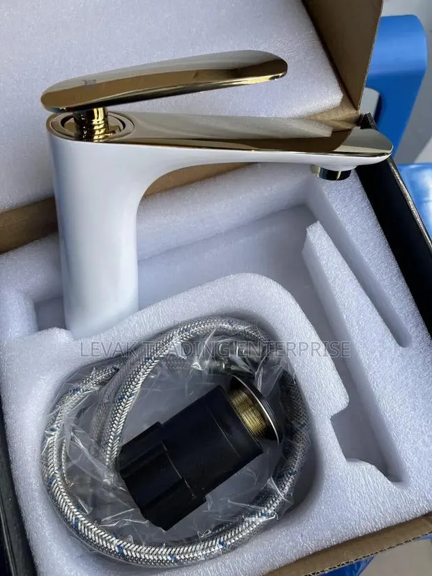 Gold White Basin Tap / Basin Faucet · Photo 1