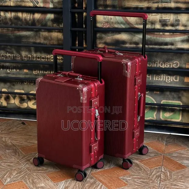 Luggage Set Features a Distinctive Aluminum Frame, Wide Pull Handles · Photo 1
