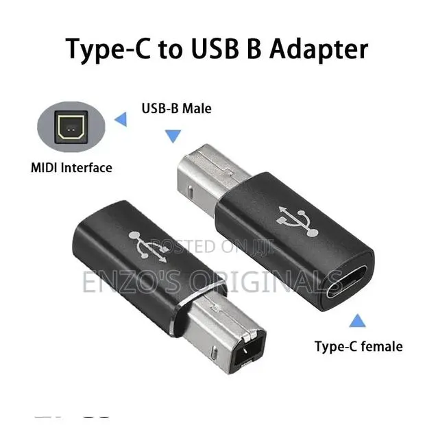 Usb-C Female to Usb Type B Printer Cable Midi Interface Piano Cable. · Photo 1