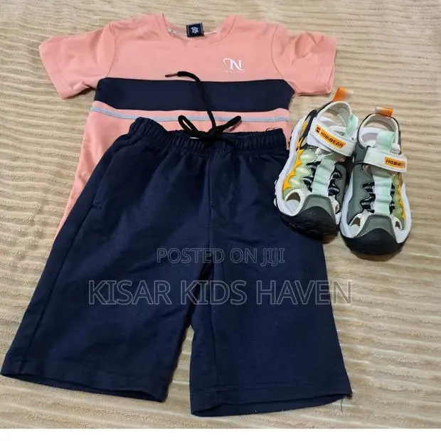 Neatly Used Boys Top and Down With Sandals( Size 30) 4 Years · Photo 1