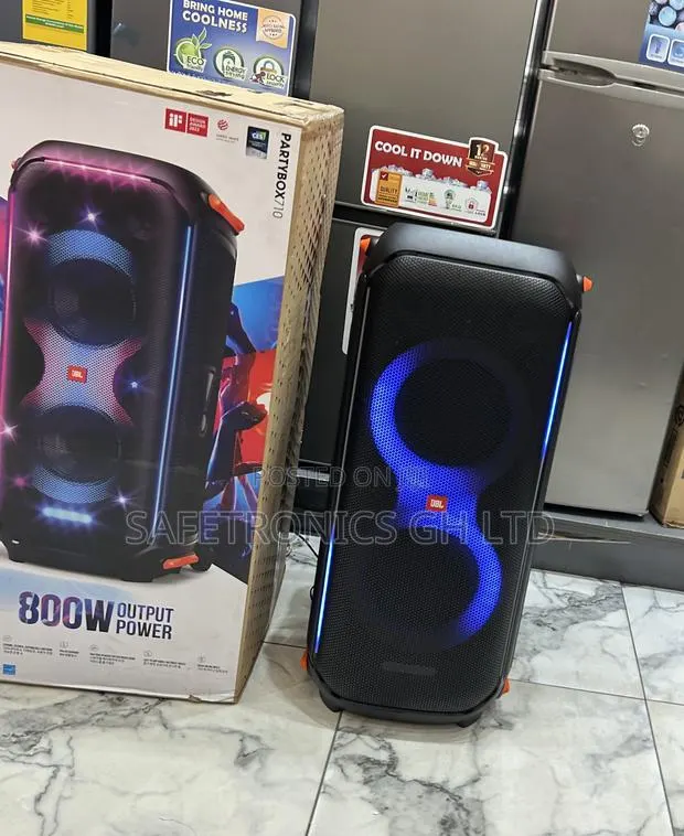 Available New JBL Electric Partybox 710 Black 800 Watts Speaker · Photo 1