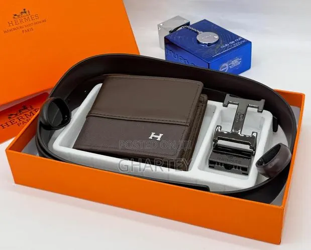 Hermes Simple/Designer Buckle Bels Wallet Combo Set · Photo 1