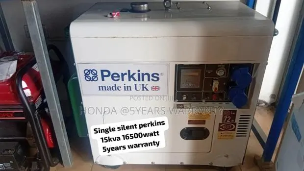 White and Green Autoswitch 15kva Perkins Generator Diesel · Photo 1