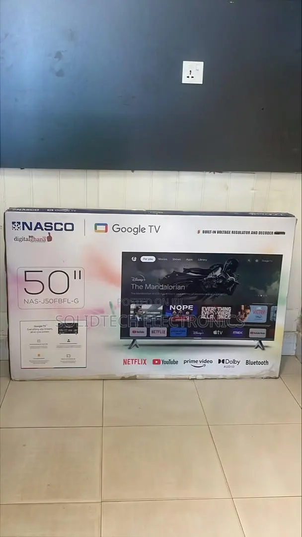 Nasco 50 Inch Google Smart TV+Buit-in Statellite & Voltage Stabilizer · Photo 1