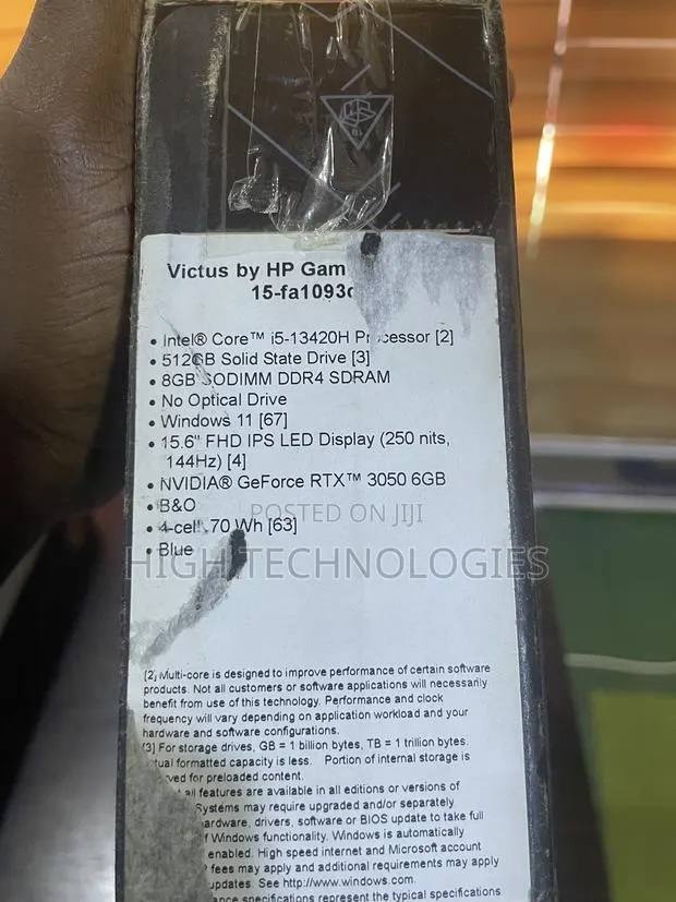 New Laptop HP Victus 15 8GB Intel Core i5 SSD 512GB · Photo 1