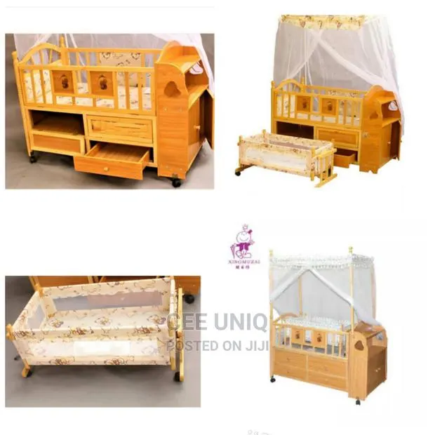 2 in 1 Wooden Cot · Photo 1