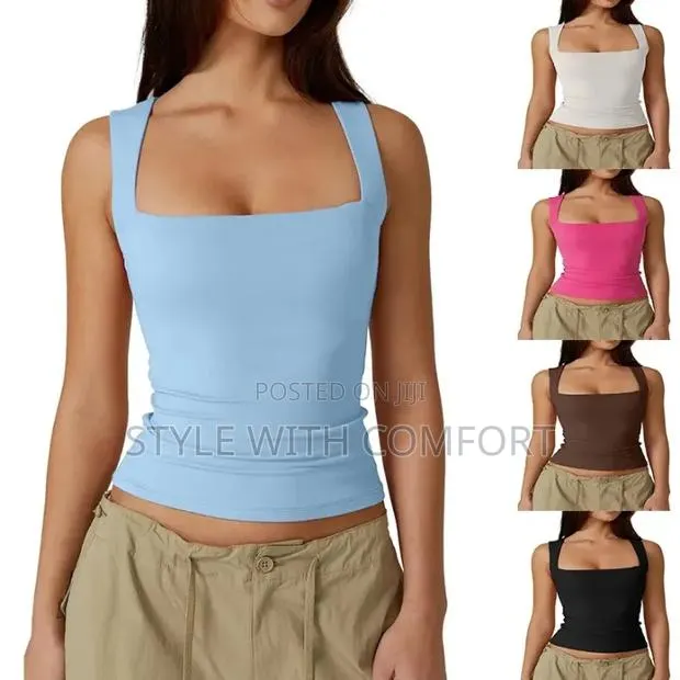 Square Neck Ladies Top. Luxury Fabric. Double Layered. · Photo 2