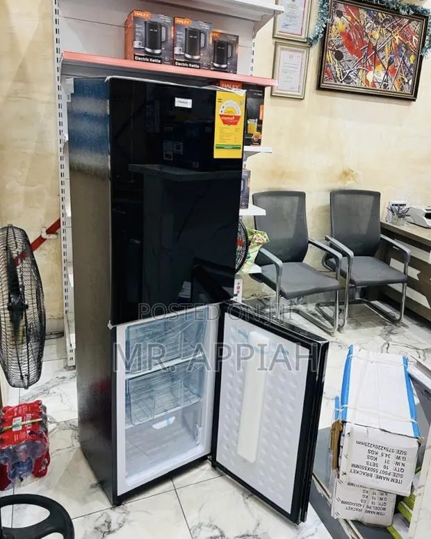 Long Lasting Nasco 2 Door Electric Refrigerator(Black) · Photo 1