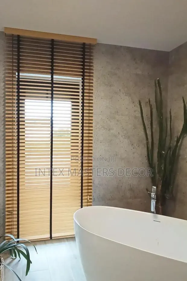 Beige Wooden Blinds · Photo 1