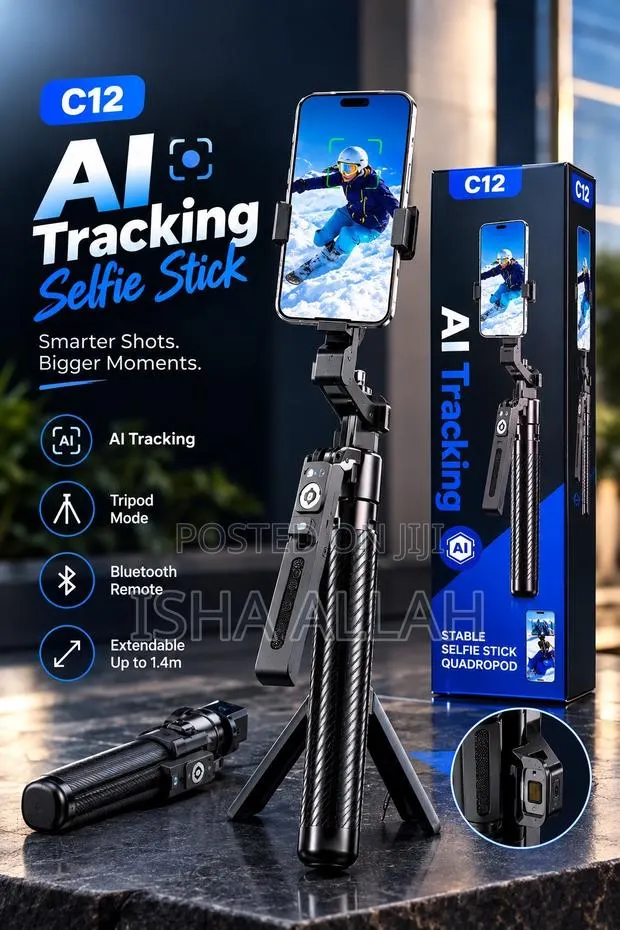 C12 AI Smart Tracking Selfie Stick Pro · Photo 1