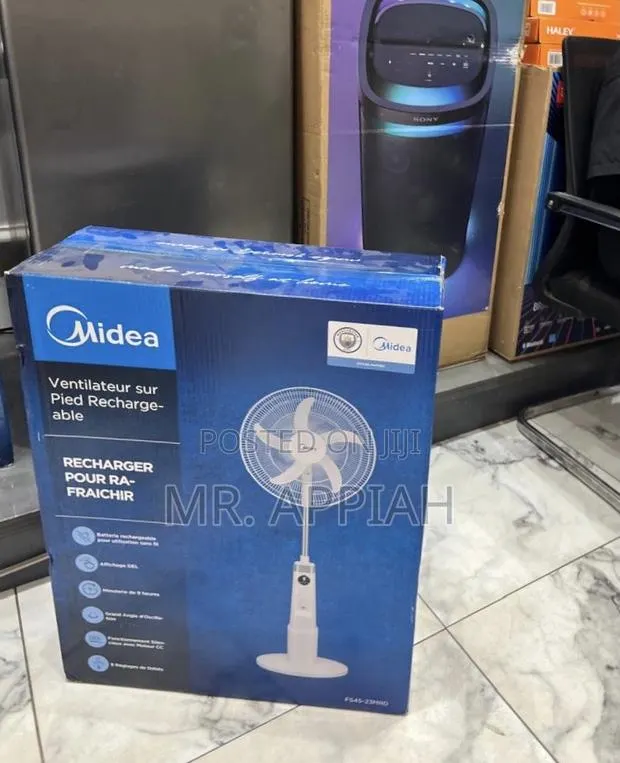 Buy Reliable Midea 18 Inches Rechargeable Fan(White) · Photo 1