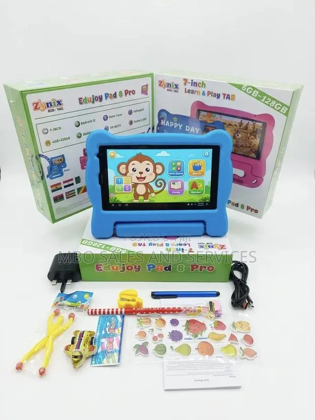 Zynix Edujoy Pad 8 Pro Android Kids Tablet 128gb+6gb - Blue · Photo 4