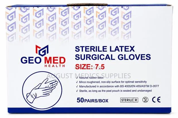 Sterile Latex Surgical Gloves Size 7.5 · Photo 1