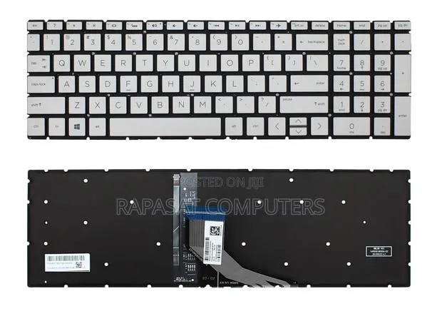 Hp 15-Da Backlight Keyboard Silver Colour · Photo 1