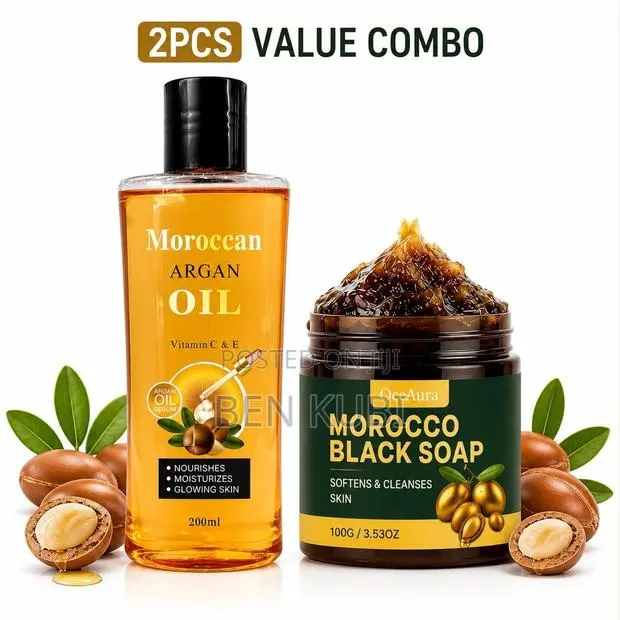 Moroccan Argan Oil + Morocco Black Soap · Photo 1