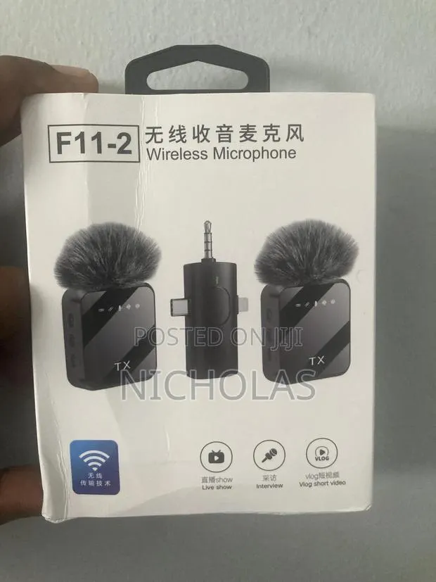 3in1 Wireless Lavalier Microphone - Youtube, Podcast, Noise Reduction · Photo 1